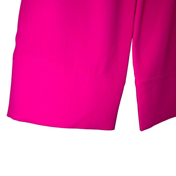J. Crew Bright Pink Wide Leg Cropped Trousers Size 10 - Picture 4 of 5